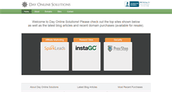 Desktop Screenshot of dayonlinesolutions.com